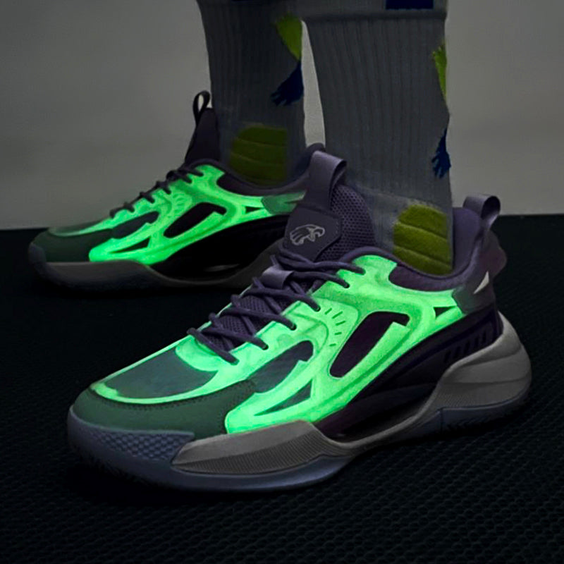 IEAGO Original Spike Glow In Dark Men's Casual Basketball Shoes Women's Running Sport Sneakers