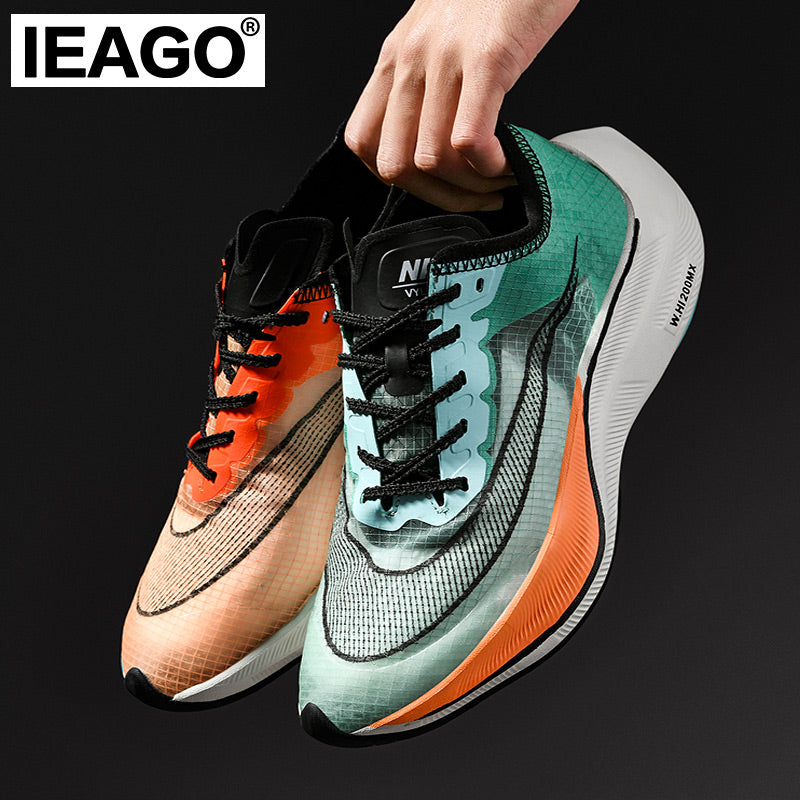 IEAGO Original Quality Spike Men Running Shoes Casual Breathable Outdoor Sports Sneakers Basketball Footwear